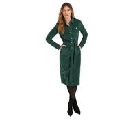 Long Tall Sally - LTS Tall Dark Cord Shirt Dress - Women's Green
