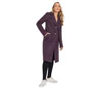 Long Tall Sally - LTS Tall Dark Single Breasted Formal Coat - Women's Purple
