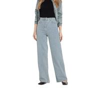 Long Tall Sally - LTS Tall Denim Textured Slouch Wide Leg Jeans - Women's