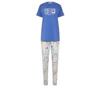 Long Tall Sally - Lts Tall 'Dreaming Of The Sea' Slogan Cotton Pyjama Set - Women's Blue