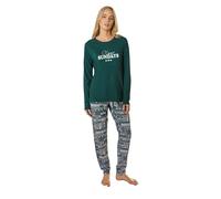 Long Tall Sally - Lts Tall Fairisle Print Cuffed Pyjama Set - Women's Green