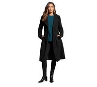 Tall Belted Wrap Midi Coat Long Tall Sally Black 18
