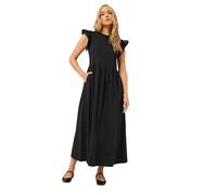 Long Tall Sally - LTS Tall Frill Sleeve Maxi Dress - Women's Black
