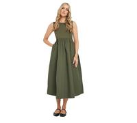 Long Tall Sally - LTS Tall Green Jersey & Woven Mix Fabric Midi Dress - Women's