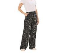 Long Tall Sally - LTS Tall Grey Leopard Print Wide Leg Trousers - Women's