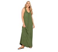 Long Tall Sally - LTS Tall Khaki Racer Back Maxi Dress - Women's