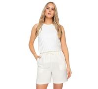 Long Tall Sally - LTS Tall Linen Tie Waist Shorts - Women's White