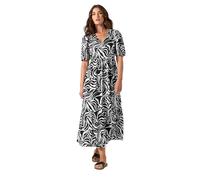 Long Tall Sally - LTS Tall Marble Print Midi Dress - Women's Black