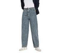 Long Tall Sally - LTS Tall Mid Acid Wash Barrel Leg Jeans - Women's