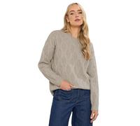 Long Tall Sally - LTS Tall Natural Brown Cable Knit Jumper - Women's