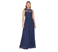 Long Tall Sally - LTS Tall Navy Lace Chiffon Maxi Dress - Women's