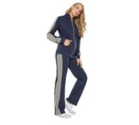 Long Tall Sally - LTS Tall Navy Side Stripe Fitted Straight Leg Joggers - Women's