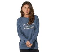 Long Tall Sally - Lts Tall 'Ny 1969' Slogan Sweatshirt - Women's Blue