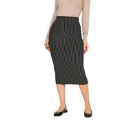 Long Tall Sally - LTS Tall Pinstripe Midaxi Skirt - Women's Black