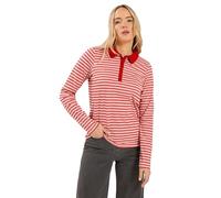 Long Tall Sally - LTS Tall Red & Stripe Polo T-Shirt - Women's