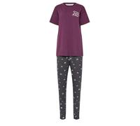 Long Tall Sally - Lts Tall Red 'Sunday Club' Slogan Pyjama Set - Women's