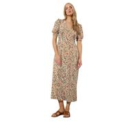 Long Tall Sally - LTS Tall Rust Ditsy Floral Tea Maxi Dress - Women's Orange