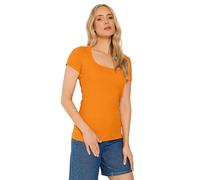 Long Tall Sally - LTS Tall Sky Square Neck Ribbed T-Shirt - Women's