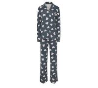 Long Tall Sally - Lts Tall Soft Touch Animal Heart Pyjama Set - Women's Grey