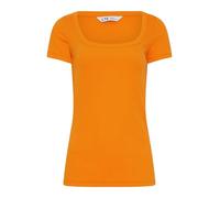 Long Tall Sally - LTS Tall Square Neck Ribbed T-Shirt - Women's Orange