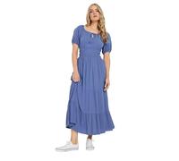 Long Tall Sally - LTS Tall Textured Balloon Sleeve Dress - Women's Blue