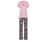 Long Tall Sally - Lts Tall 'Weekend Dreaming' Slogan Pyjama Set - Women's Pink