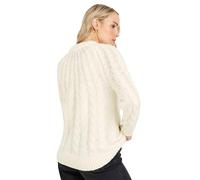 Long Tall Sally - Lts Tall White Chunky Cable Knit Jumper - Women's
