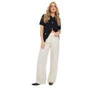 Long Tall Sally - LTS Tall White Double Belt Tie Trousers - Women's