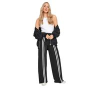 Long Tall Sally - LTS Tall & White Front Stripe Wide Leg Trousers - Women's