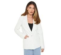 Long Tall Sally - LTS Tall White Tailored Boucle Blazer - Women's