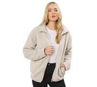 Long Tall Sally - Lts Tall White Zip Fleece Jacket - Women's