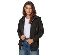 Long Tall Sally Women's Tall Zip Through Pocket Hoodie in Black | Size: 18