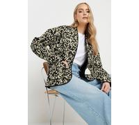 Long Tall Sally - LTS Tall Abstract Quilted Jacket - Women's Black