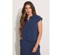 Tall Acid Wash Shirt Long Tall Sally Dark Navy 16