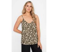 Long Tall Sally Tall Animal Print Vest Top In Cream Cream 12