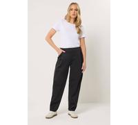 Long Tall Sally - LTS Tall Barrel Leg Trousers - Women's Black