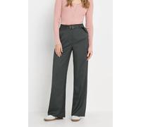 Long Tall Sally - LTS Tall Grey Buckle Belt Wide Leg Trousers - Women's