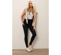 Long Tall Sally Tall Cotton Pocket Leggings In Black Black 14
