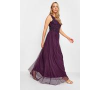 Long Tall Sally Tall Embellished Maxi Dress In Purple Purple 14