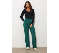 Long Tall Sally Tall Fitted Straight Leg Joggers In Green Green 22-24XL