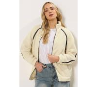 Long Tall Sally Tall Fleece Jacket In Ivory Ivory