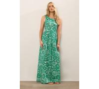 Long Tall Sally Tall Floral Jersey Maxi Dress In Green Green 12