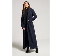 Long Tall Sally Tall Formal Maxi Coat In Dark Navy Dark Navy 18