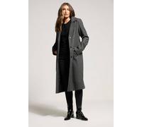 Long Tall Sally Tall Formal Midi City Coat In Charcoal Charcoal 12