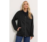 Long Tall Sally Tall Funnel Neck Cosy Jacket In Black Black 14