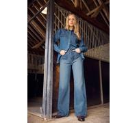 Long Tall Sally - LTS Tall Wide Leg High Waisted Jeans - Women's Blue