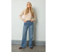Long Tall Sally - LTS Tall Wide Leg High Waisted Jeans - Women's Blue