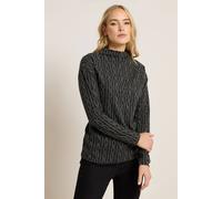 Long Tall Sally - LTS Tall Grey Knit Funnel Neck Jumper - Women's