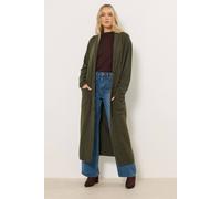 Long Tall Sally Tall Knitted Maxi Cardigan In Dark Green