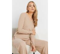 Long Tall Sally Women's Tall Knitted Top in Baby Pink | Size: 20 Long Tall Sally Baby Pink 20
